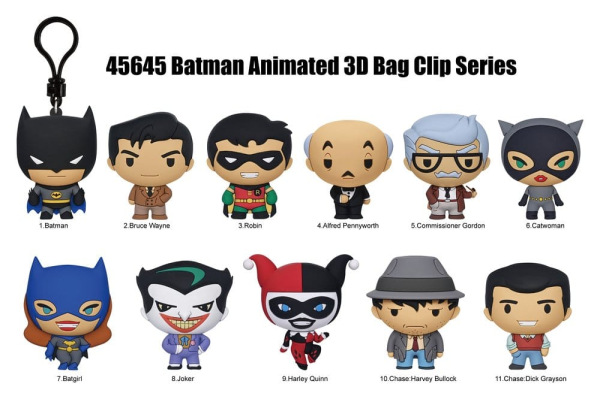 Batman: The Animated Series 3D Foam Bag Clips Series 1 Display (24) 1