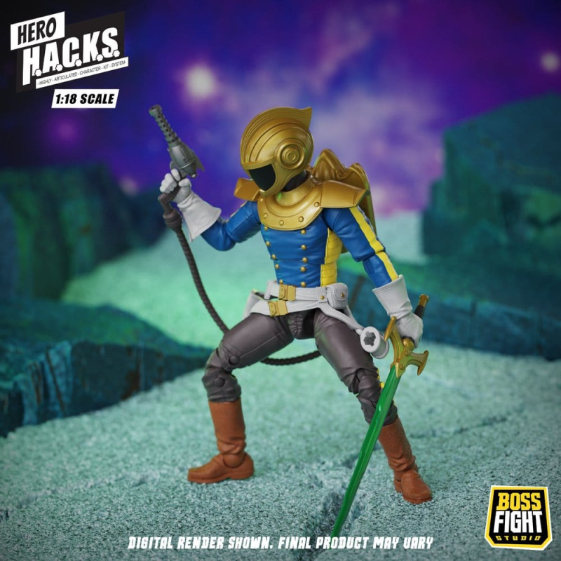 Hero H.A.C.K.S. Core Action Figure 1/18 Heroes and Villains Wave 1 Jett Steelblade: Stellar Knight o 11