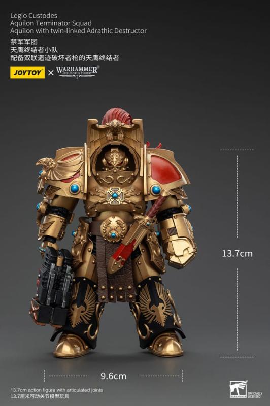 Warhammer The Horus Heresy Action Figure 1/18 Legio Custodes Aquilon Terminator Squad Aquilon with t 8