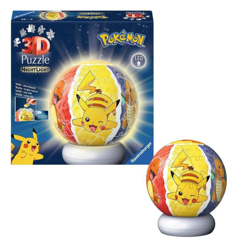 Pokémon 3D Jigsaw Puzzle Ball Nightlight (73 Pieces) 2