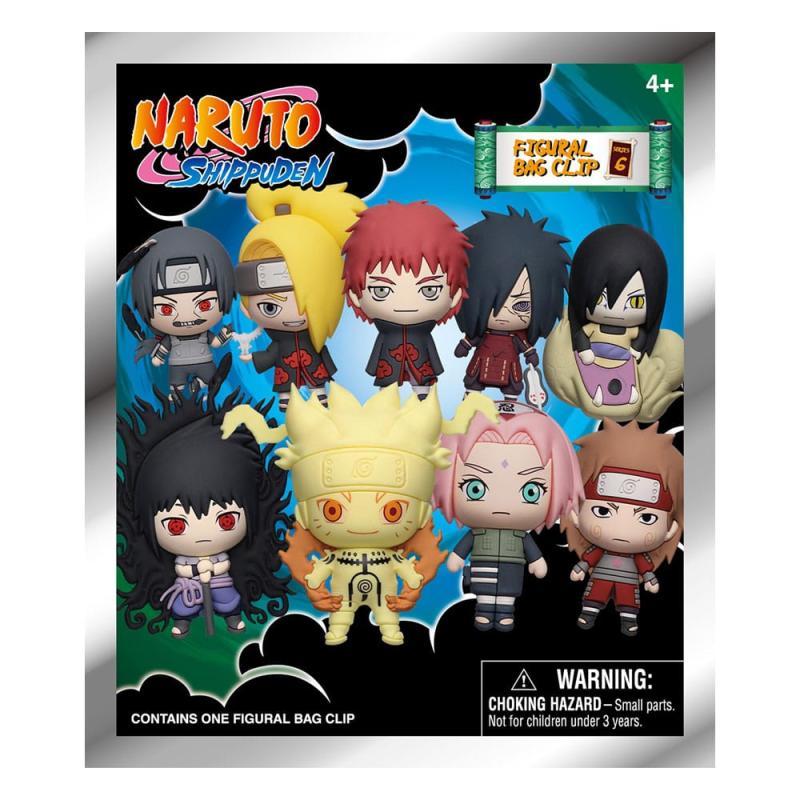 Naruto 3D PVC Bag Clips Series 6 Display (24)