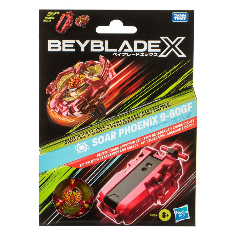 Beyblade X Soar Phoenix Deluxe String Launcher Set 3