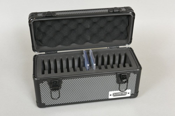 Evoretro Trading Card Storage Box for 15 Slabs Gray 33.9 x 13.4 cm 2