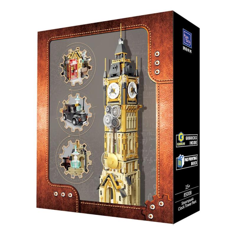 Original-Steampunk Series Construction Set Steampunk Clock Tower Park 58 cm