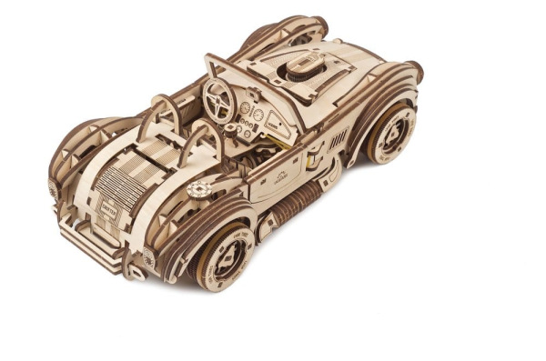Ugears 3D Wooden Puzzle Drift Cobra Racing Car 6