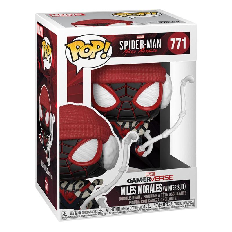 Marvel's Spider-Man POP! Games Vinyl Figure Miles Morales Winter Suit 9 cm