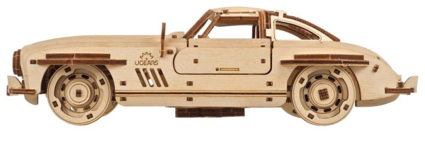Ugears 3D Wooden Puzzle Winged Sports Coupe 4