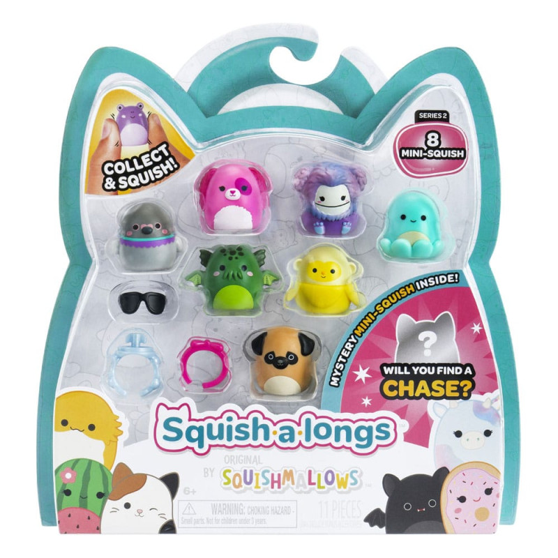 Squishmallows Squish-a-longs minifigures Set of 8 Series 2 Style 1 2,5 cm 4