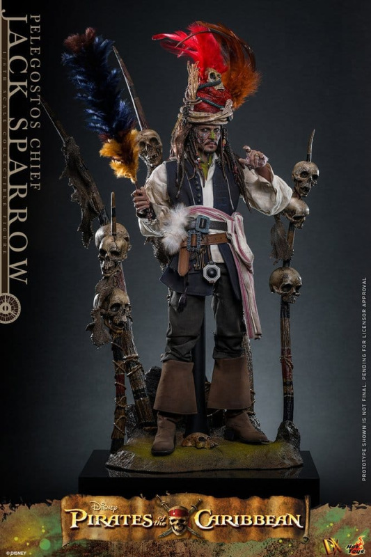 Pirates of the Caribbean: Dead Man's Chest Action DX Figure 1/6 Pelegostos Chief Jack Sparrow 30 cm 2