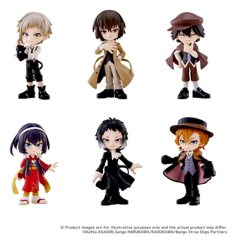Bungo Stray Dogs PalVerse Mini Figures Blind Box Display (6) 10