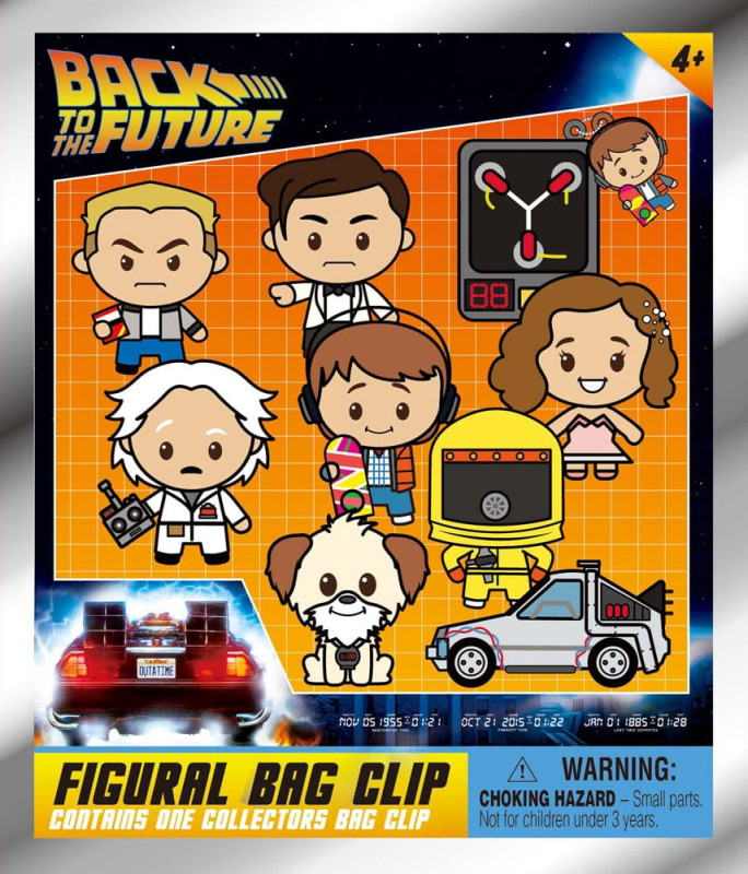 Back to the Future 3D PVC Bag Clips 40th Anniversary Series 1 Display (24) 1