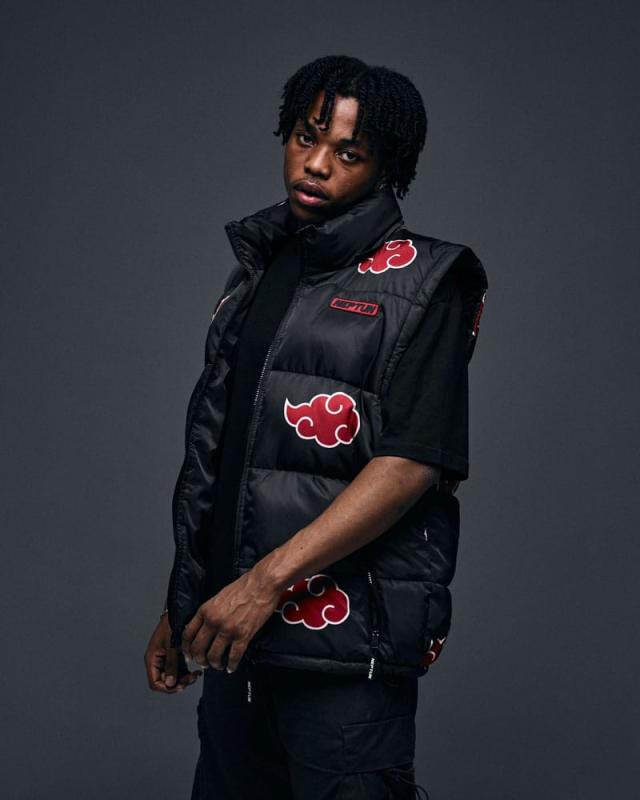 Naruto Puffer Jacket Akatsuki Red