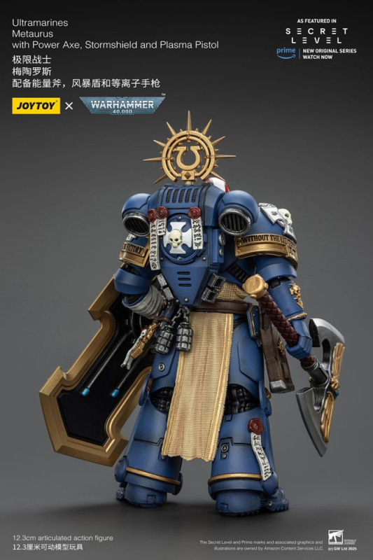 Warhammer 40,000 Action Figure Ultramarines Metaurus with Power Axe, Stormshield and Plasma Pistol 1 9