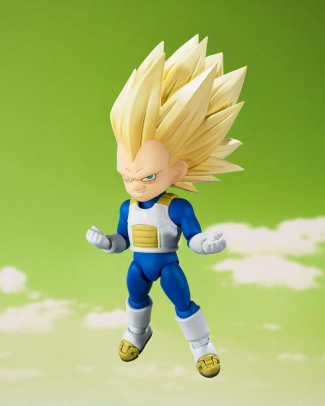 Dragon Ball S.H.Figuarts Action Figure Super Saiyan 3 Vegeta (mini) Daima 8 cm 2