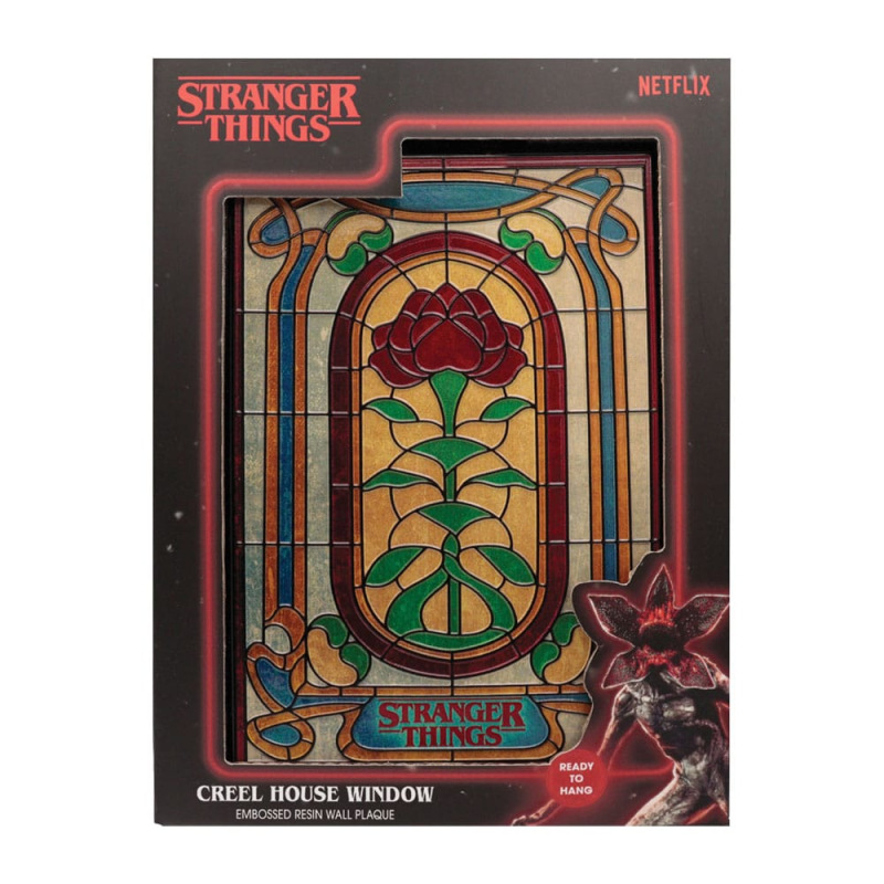 Stranger Things Resin Plaque Creel House Stained Glass Window 6