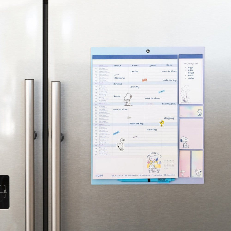 Snoopy Magnetic Planner 2026/27 30 x 35 cm 1