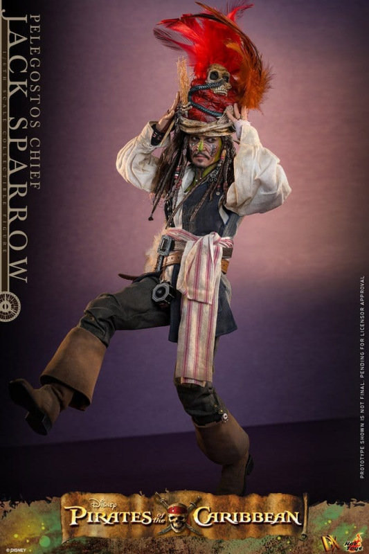 Pirates of the Caribbean: Dead Man's Chest Action DX Figure 1/6 Pelegostos Chief Jack Sparrow 30 cm 10