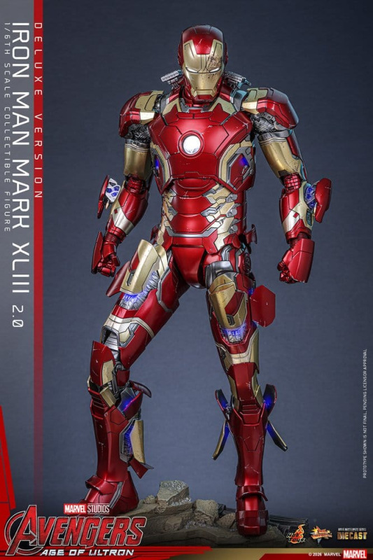 Avengers: Age of Ultron Movie Masterpiece Diecast Action Figure 1/6 Iron Man Mark XLIII (2.0) (Delux 12