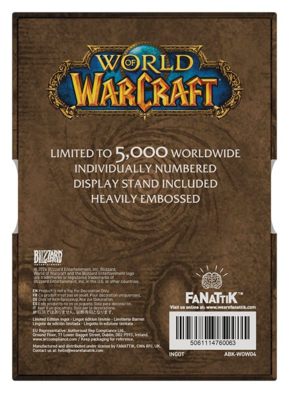 World of Warcraft Ingot Cover Limited Edition 4