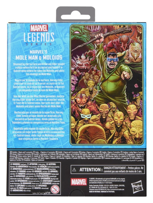 Fantastic Four Marvel Legends Action Figure 3-Pack Marvel's Mole Man & Moloids 15 cm 1