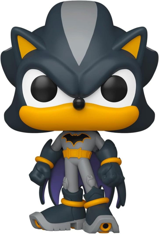 DC's Justice League and Sonic the Hedgehog POP! Movies Vinyl Figures Shadow/Batman 9 cm