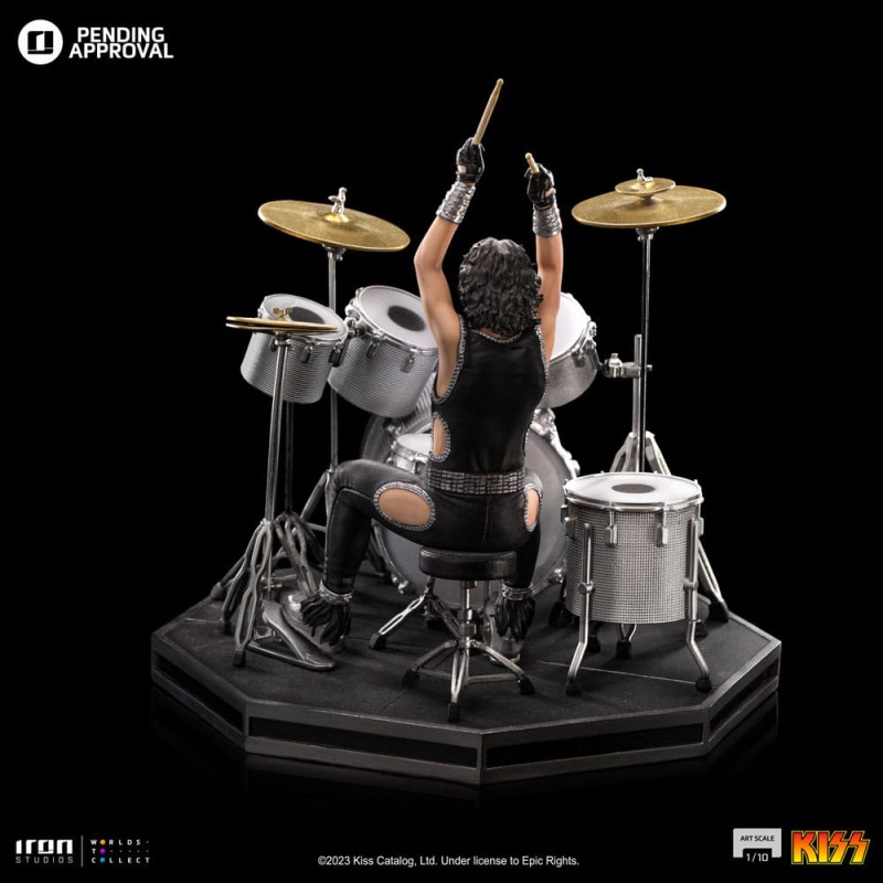 Kiss Art Scale Statue 1/10 Peter Criss Limited Edtition 22 cm 4