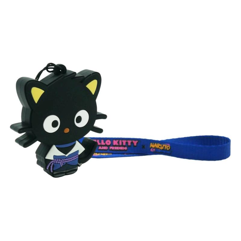Naruto Shipudden x Hello Kitty PVC Keychain Chococat Sasuke