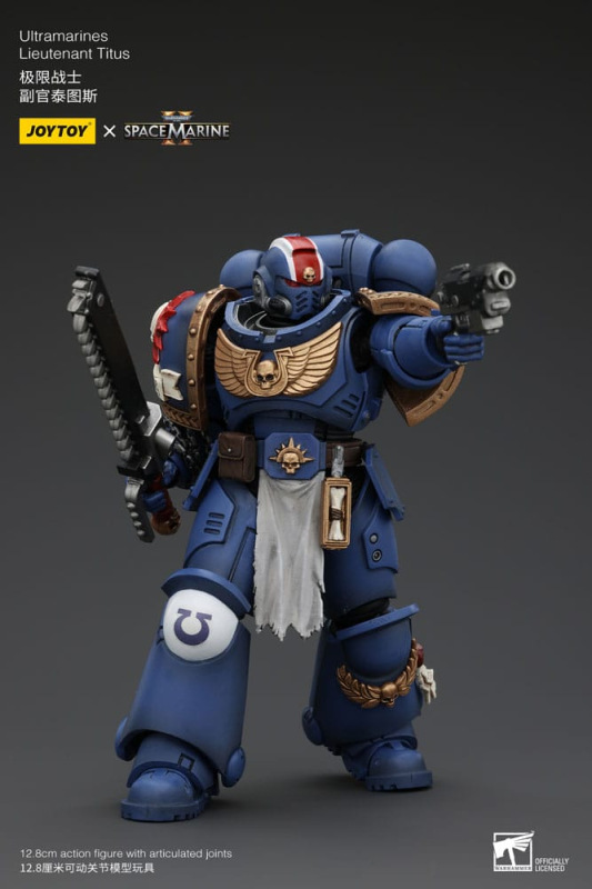 Warhammer 40k Action Figure 1/18 Uitramarines Lieutenant Titus 13 cm 6
