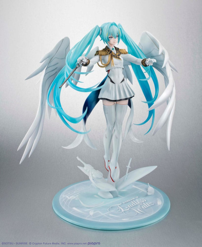 Mobile Suit Gundam x Hatsune Miku Lucrea PVC Statue Hatsune Miku x Wing Gundam Zero EW 45th Annivers 2