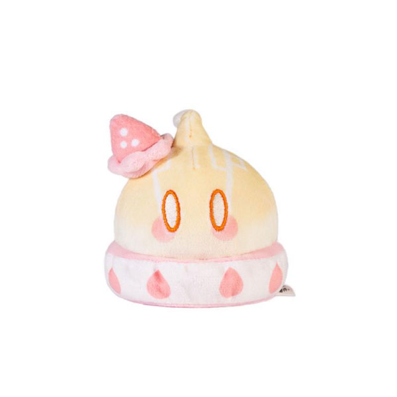 Genshin Impact Slime Sweets Party Series Plush Figure Mutant Electro Slime Strawberry Cake Style 7cm