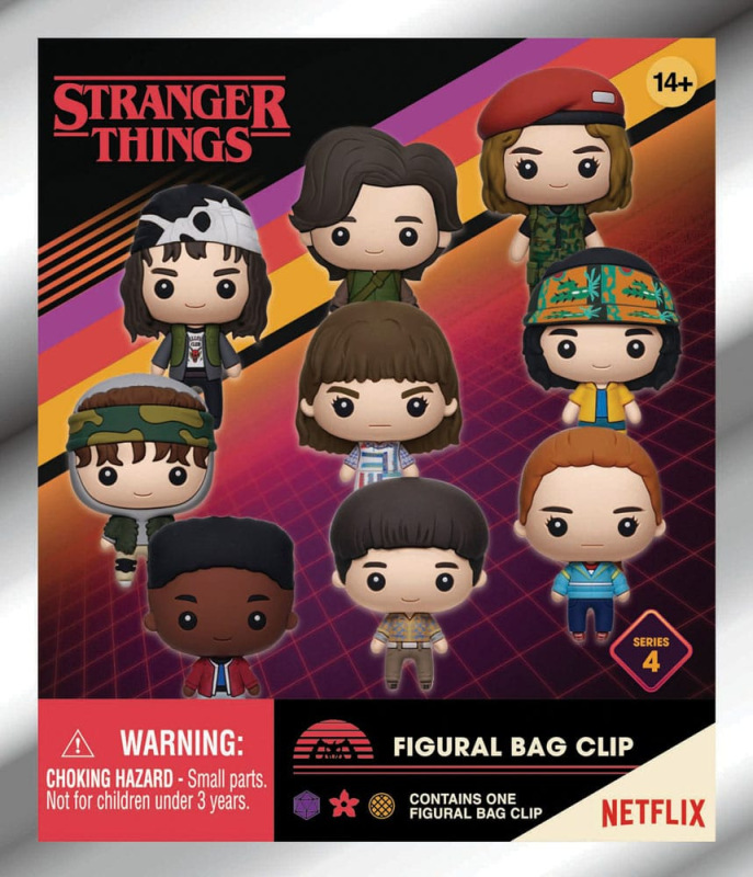 Stranger Things 3D PVC Bag Clips Series 4 Display (24) 1