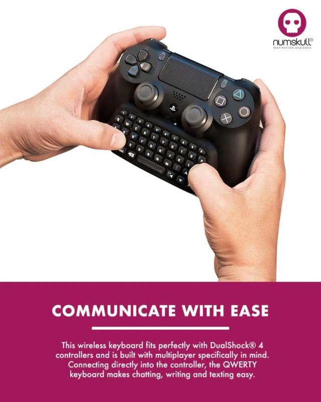 PlayStation 4 Mini Keyboard / Chatpad Bluetooth Wireless 4