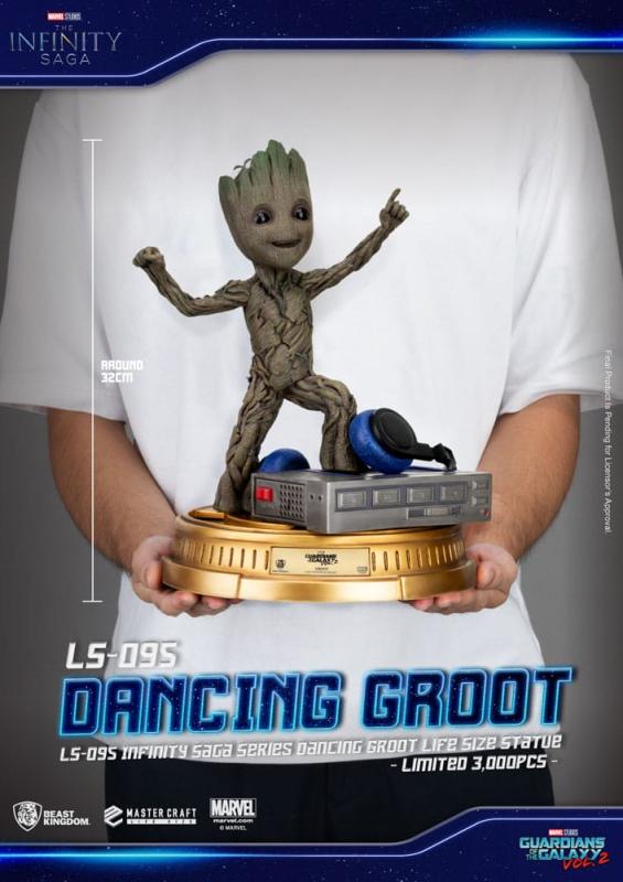 Guardians of the Galaxy 2 Life-Size Statue Dancing Groot heo EU Exclusive 32 cm