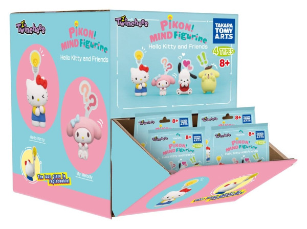 Sanrio Twinchees Mini Figures Hello Kitty & Friends Pikon Mind 5 cm Blind Pack Display (24) 5
