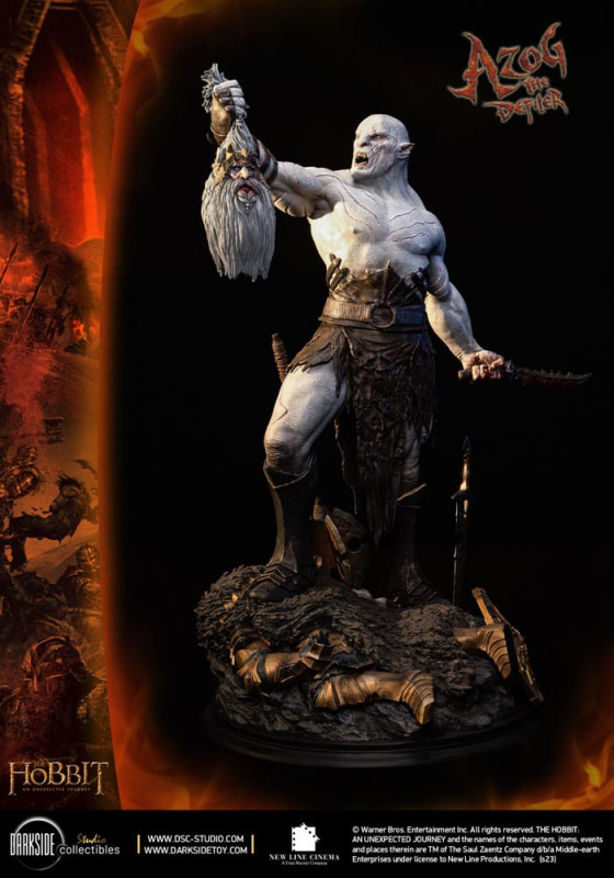 The Hobbit QS Series Statue 1/4 Azog The Defiler John Howe Signature Edition Edition 68 cm 14