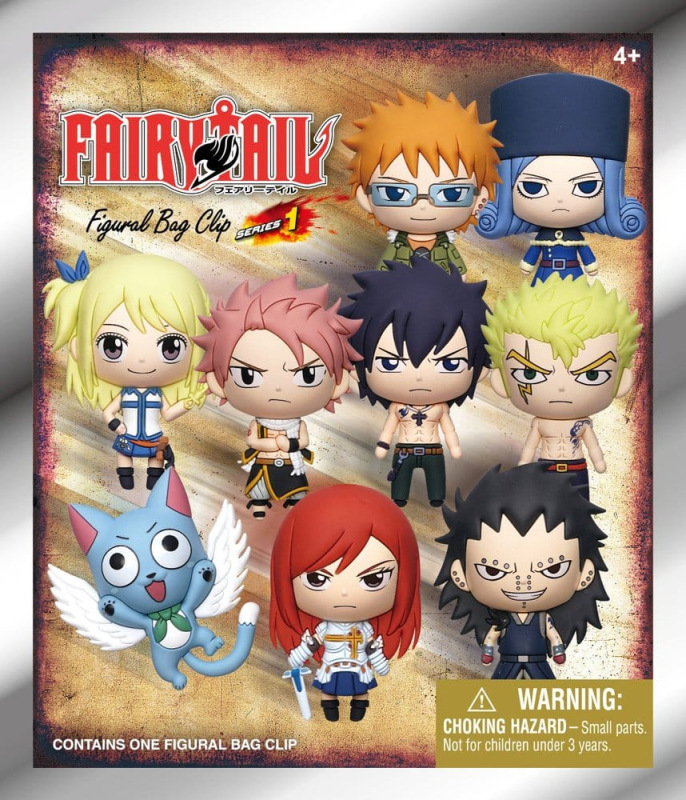 Fairy Tail 3D Foam Bag Clips Serie 1 Display (24) 1