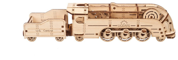 Ugears 3D Wooden Puzzle Mini Locomotive 11