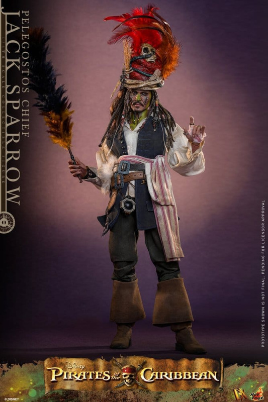 Pirates of the Caribbean: Dead Man's Chest Action DX Figure 1/6 Pelegostos Chief Jack Sparrow 30 cm 13