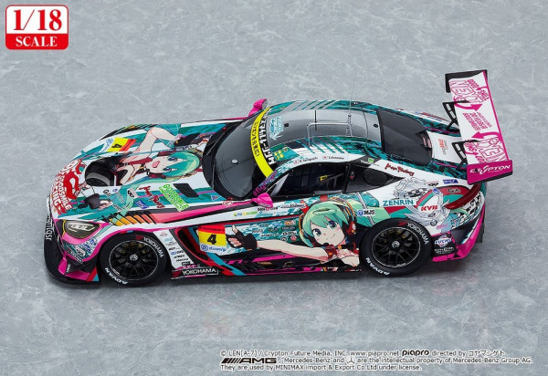 Hatsune Miku GT Project Vehicle 1/18 Good Smile Hatsune Miku AMG 2020 SUPER GT Okayama Test Ver. 26 3