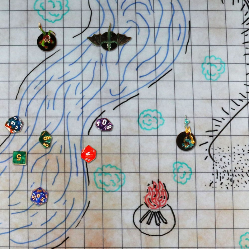 Enhance RPG Series Grid Mat Deluxe Edition DnD Map 5