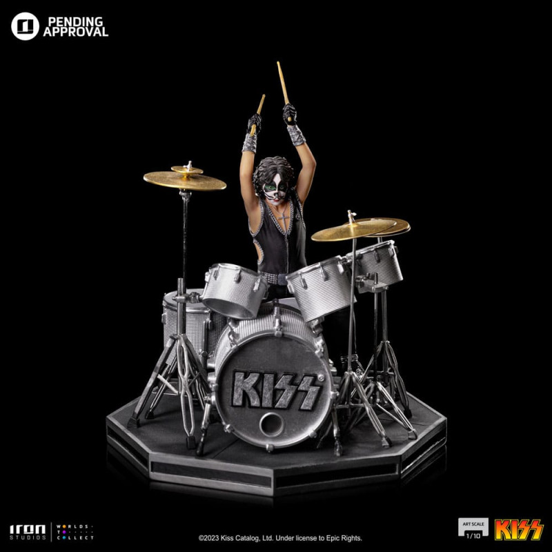 Kiss Art Scale Statue 1/10 Peter Criss Limited Edtition 22 cm 1