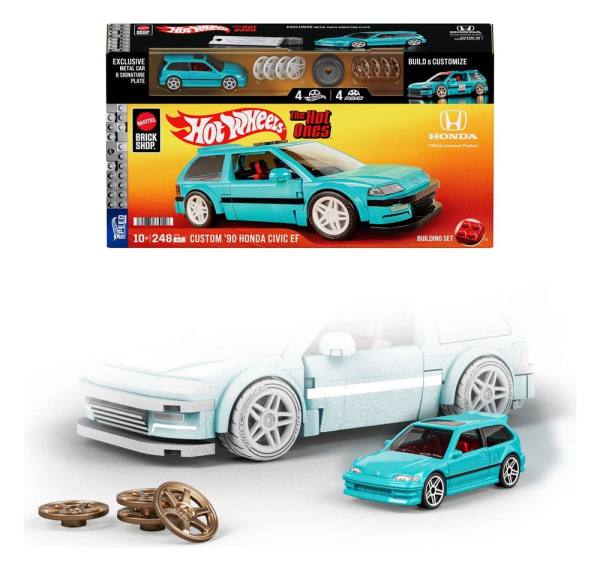 Hot Wheels Speed Series Mattel Brick Shop Building Set 1/32 Custom ’90 Honda Civic EF 10