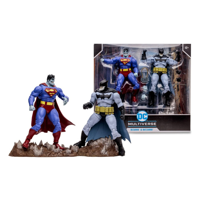 DC Multiverse Action Figure 2-Pack Bizarro & Batzarro 18 cm 4