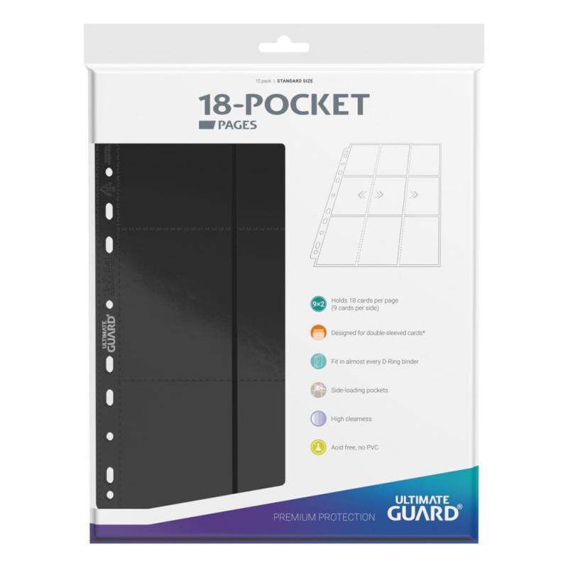 Ultimate Guard 18-Pocket Pages Side-Loading Black (10) 2