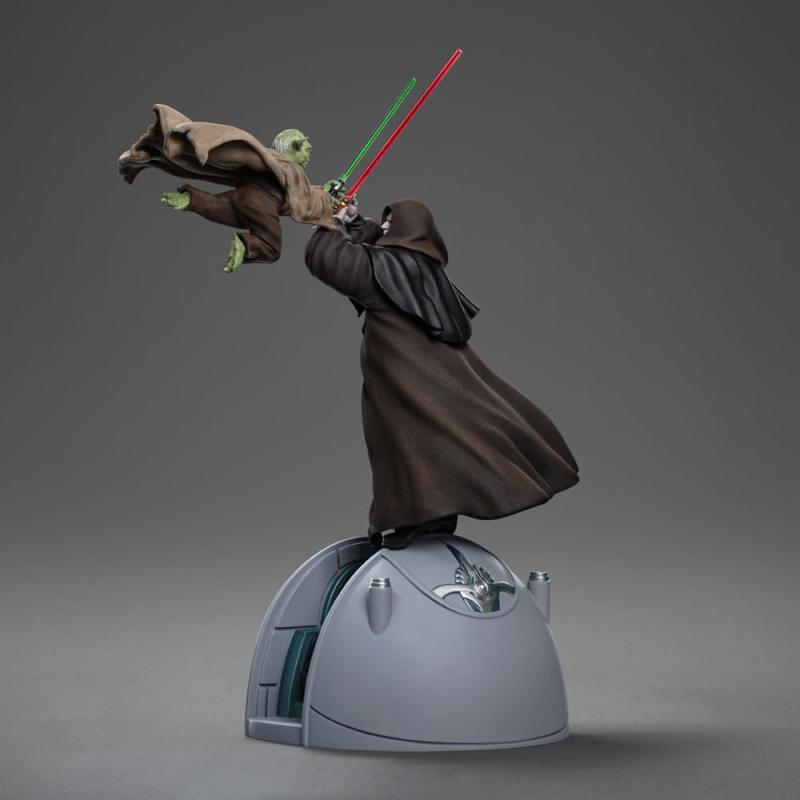 Star Wars Deluxe Art Scale Statue 1/10 Yoda vs Emperor Palpatine (CCXP Exclusive 2024) 31 cm 2