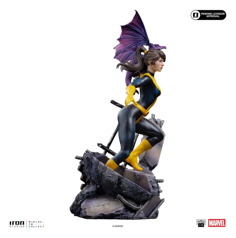 Marvel Kitty Pride & Lockheed X-Men Comics BDS Art Scale Statue 1/10 Kitty Pride & Lockheed 24 cm 3