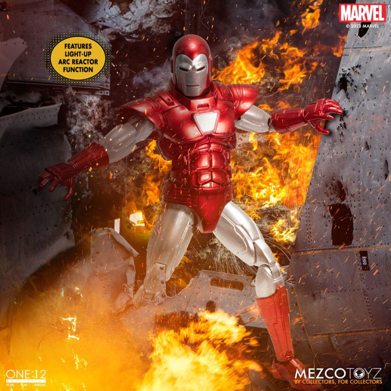 Marvel Action Figure 1/12 Iron Man (Silver Centurion Edition) 16 cm 5