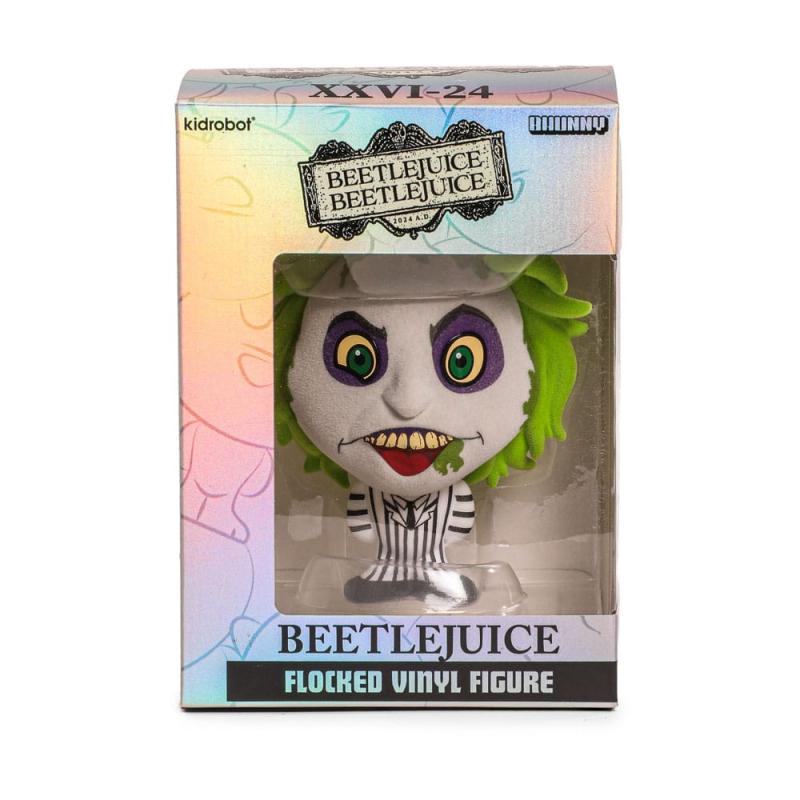 Beetlejuice Beetlejuice Bhunny Flocked Vinyl Figure Beetlejuice Striped Suit 10 cm