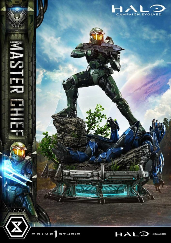 Halo Ultimate Premium Masterline Series Statue 1/4 Campaign Evolved Master Chief Bonus Version 78 cm 5