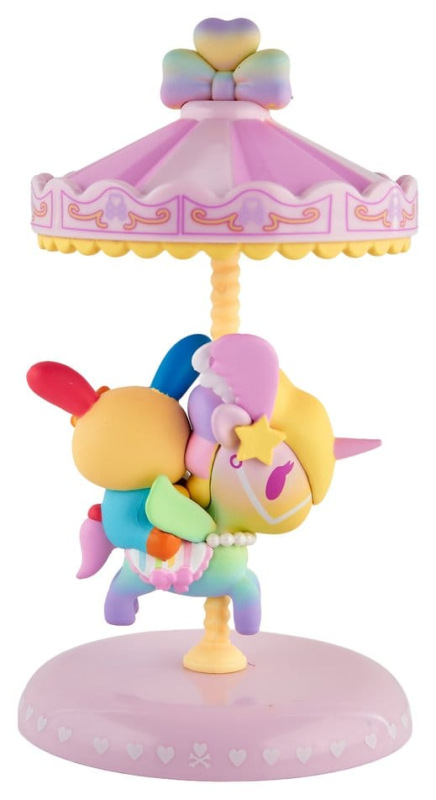 tokidoki x HKF Window Box Figure U*SA*HA*NA & Can Can Sweet Pink Carousel Special Edition 8 cm 3